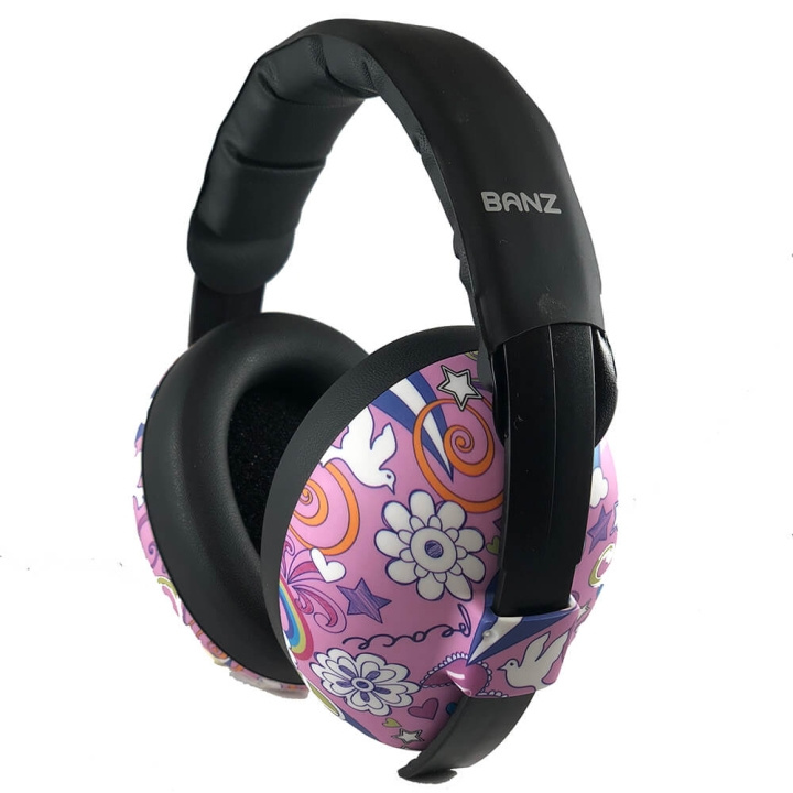 BANZ Ear Muffs Baby Peace Pink i gruppen LEKER, BARN OG BABY / Sikkerhet / Hørselvern & annet hos TP E-commerce Nordic AB (C71449)