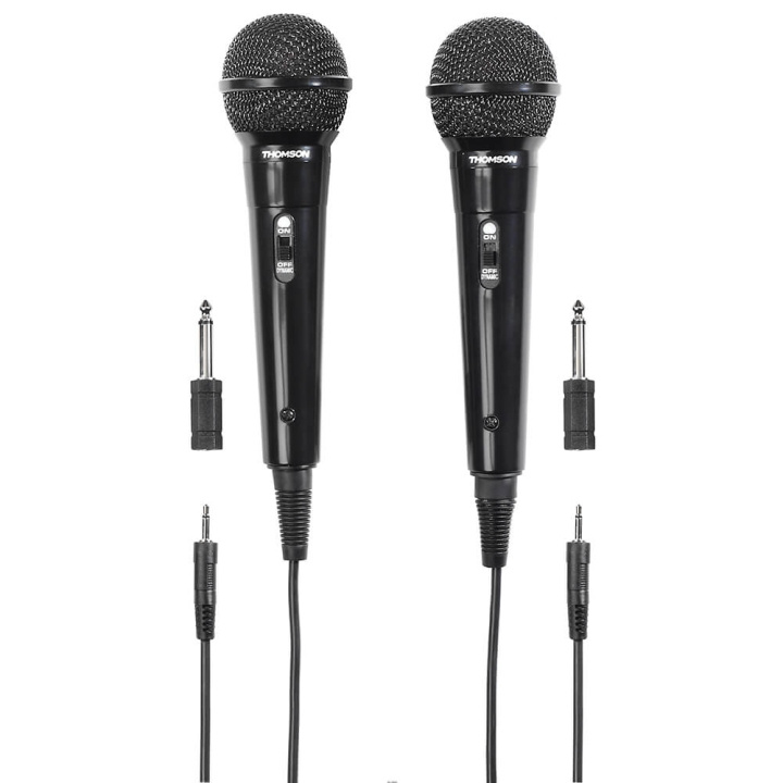 Thomson Microphone Dynamic M135D Karaoke Kit i gruppen Elektronikk / Lyd & Bilde / Håndholdte mikrofoner hos TP E-commerce Nordic AB (C71491)
