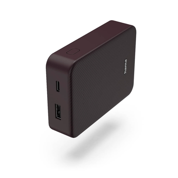 Hama Powerbank Colour 10 10000mAh USB-C+USB-A Plum i gruppen SMARTTELEFON & NETTBRETT / Ladere og Kabler / Powerbanks hos TP E-commerce Nordic AB (C71531)