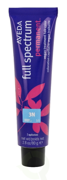 Aveda Full Spectrum Permanent Vegan Pure Tone Hair Color 80 gr Vegan Treatment Hair Color 3N i gruppen HELSE OG SKJØNNHET / Hår & styling / Hårpleie / Hårfarge / Hårfarge & Fargebombe hos TP E-commerce Nordic AB (C73227)