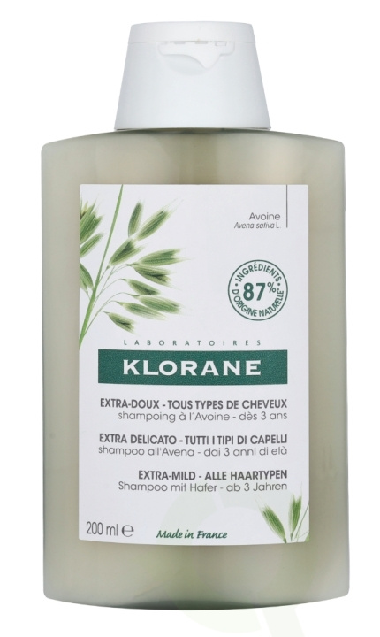 Klorane Ultra-Gentle Shampoo With Oat Milk 200 ml i gruppen HELSE OG SKJØNNHET / Hår & styling / Hårpleie / Sjampo hos TP E-commerce Nordic AB (C73469)