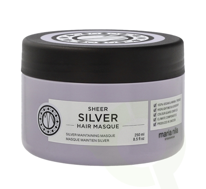 Maria Nila Sheer Silver Hair Mask 250 ml Sulfat- og parabenfri i gruppen HELSE OG SKJØNNHET / Hår & styling / Hårpleie / Hårmaske hos TP E-commerce Nordic AB (C73633)