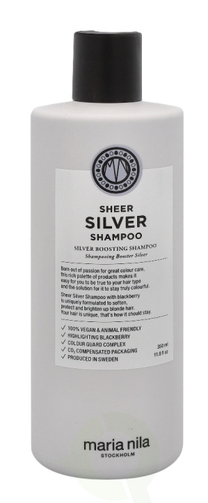 Maria Nila Sheer Silver Shampoo 350 ml i gruppen HELSE OG SKJØNNHET / Hår & styling / Hårpleie / Sjampo hos TP E-commerce Nordic AB (C73634)