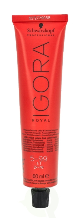 Schwarzkopf Igora Royal Permanent Color Cream 60 ml 5-99 i gruppen HELSE OG SKJØNNHET / Hår & styling / Hårpleie / Hårfarge / Hårfarge & Fargebombe hos TP E-commerce Nordic AB (C73871)