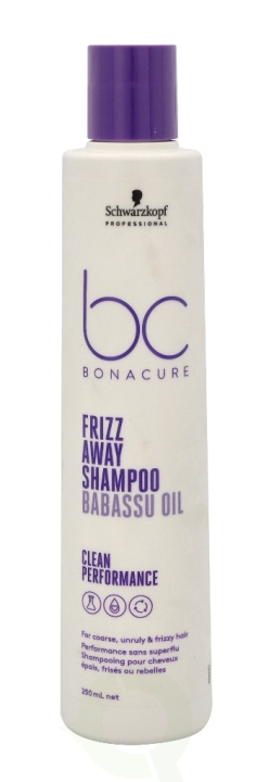 Schwarzkopf Bonacure Frizz Away Shampoo 250 ml For grovt, uregjerlig og krusete hår i gruppen HELSE OG SKJØNNHET / Hår & styling / Hårpleie / Sjampo hos TP E-commerce Nordic AB (C73903)