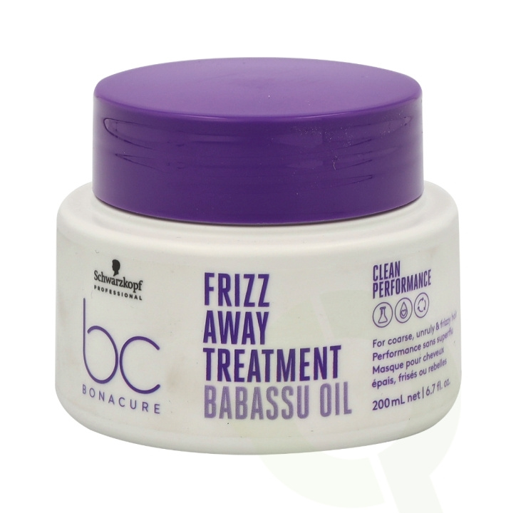 Schwarzkopf Bonacure Frizz Away Treatment 200 ml For grovt, uregjerlig og krusete hår i gruppen HELSE OG SKJØNNHET / Hår & styling / Hårpleie / Sjampo hos TP E-commerce Nordic AB (C73905)