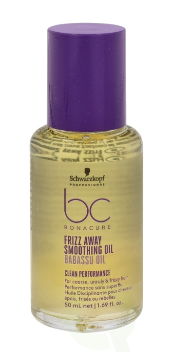 Schwarzkopf Bonacure Frizz Away Smoothing Oil 50 ml for uregjerlig og krusete hår i gruppen HELSE OG SKJØNNHET / Hår & styling / Hårpleie / Sjampo hos TP E-commerce Nordic AB (C73906)