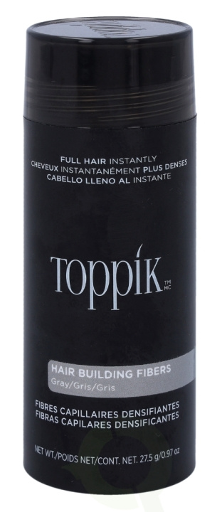 Toppik Hair Building Fibers - Grey 27.5 gr i gruppen HELSE OG SKJØNNHET / Hår & styling / Hårpleie / Hårfarge / Hårfarge & Fargebombe hos TP E-commerce Nordic AB (C73919)