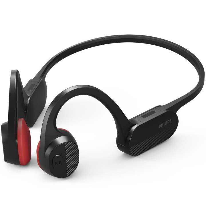 Philips TAA5608BK Trådløse sportshodetelefoner med åpne ører, benledning, IPX5-klasse. Svart i fargen i gruppen Elektronikk / Lyd & Bilde / Hodetelefoner & Tilbehør / Hodetelefoner hos TP E-commerce Nordic AB (C74665)