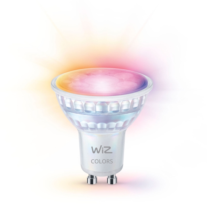 WiZ WiFi Smart LED GU10 50W 345lm farge + varm-kaldhvit 1-pk i gruppen Elektronikk / Lys / LED-lys hos TP E-commerce Nordic AB (C74693)