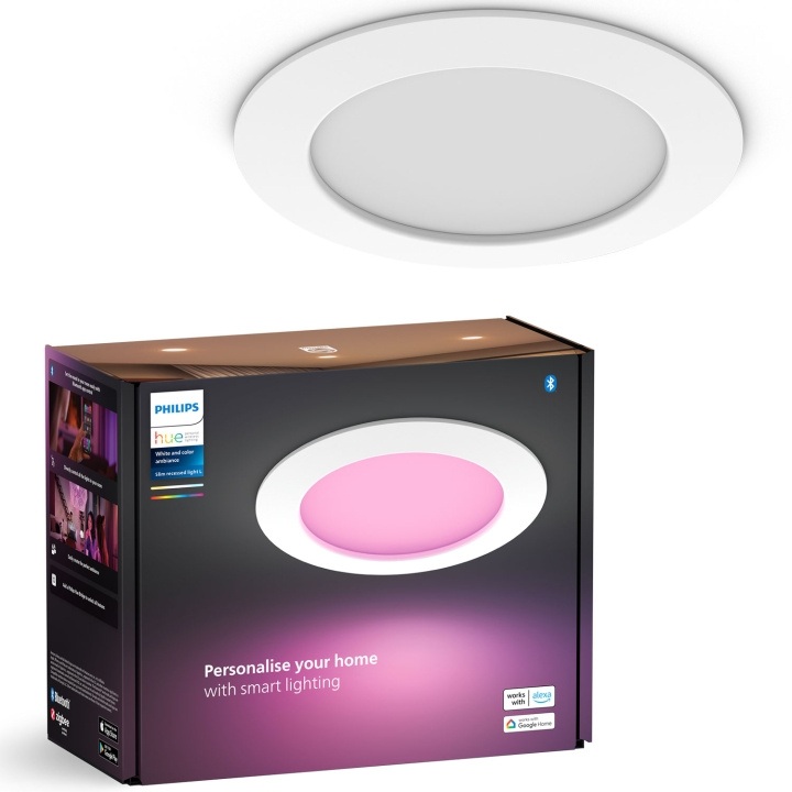Philips Hue Slim Downlight L 170mm Hvit og Colour Ambiance Hvit 1-pk i gruppen Elektronikk / Lys / Taklamper hos TP E-commerce Nordic AB (C74718)