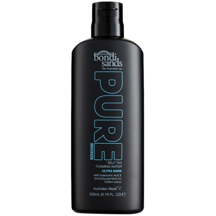 Bondi Sands Pure Bronze Ultra Dark Self Tan Foaming Water 200 ml i gruppen HELSE OG SKJØNNHET / Hudpleie / Soling / Brun uten sol hos TP E-commerce Nordic AB (C74734)