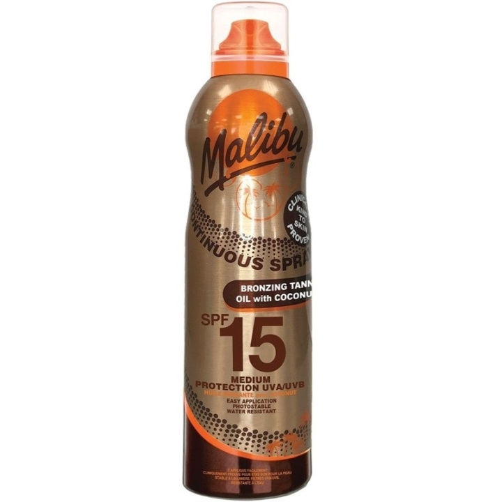 Malibu Bronzing Oil med kokosnøttspray SPF15 175 ml i gruppen HELSE OG SKJØNNHET / Hudpleie / Soling / Solkrem hos TP E-commerce Nordic AB (C74745)