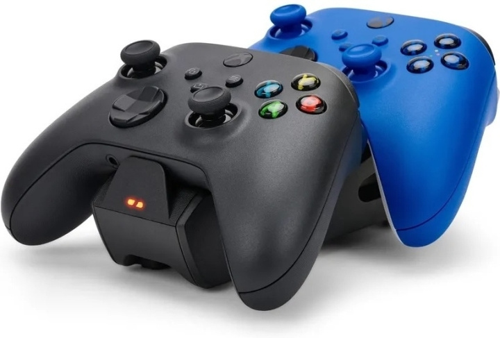 PowerA Duo Charging Station ladestasjon og batteripakke, svart, Xbox i gruppen Elektronikk / TV-spill & tilbehør / Xbox Series X / Tilbehør hos TP E-commerce Nordic AB (C75392)