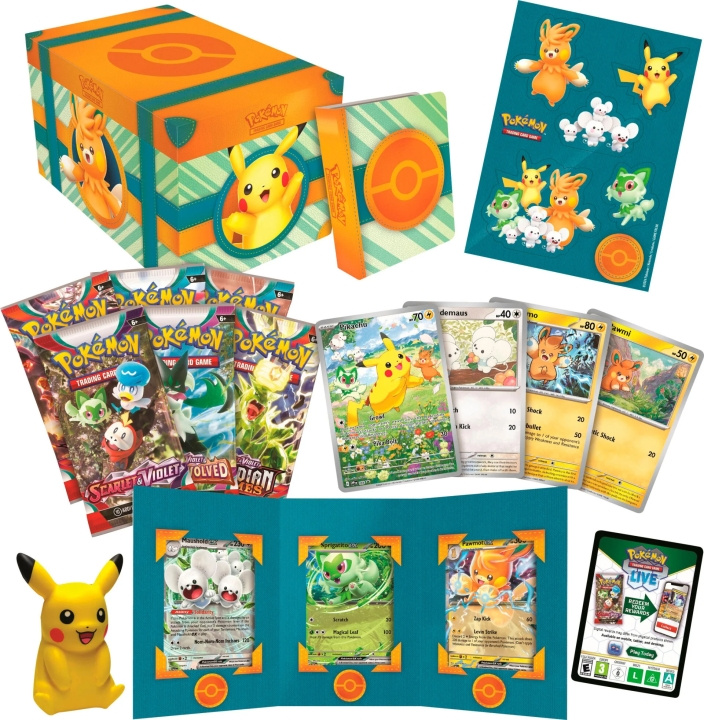 POKEMON Paldea Adventure Chest samlekorteske i gruppen LEKER, BARN OG BABY / Spill / Kortspill hos TP E-commerce Nordic AB (C75420)