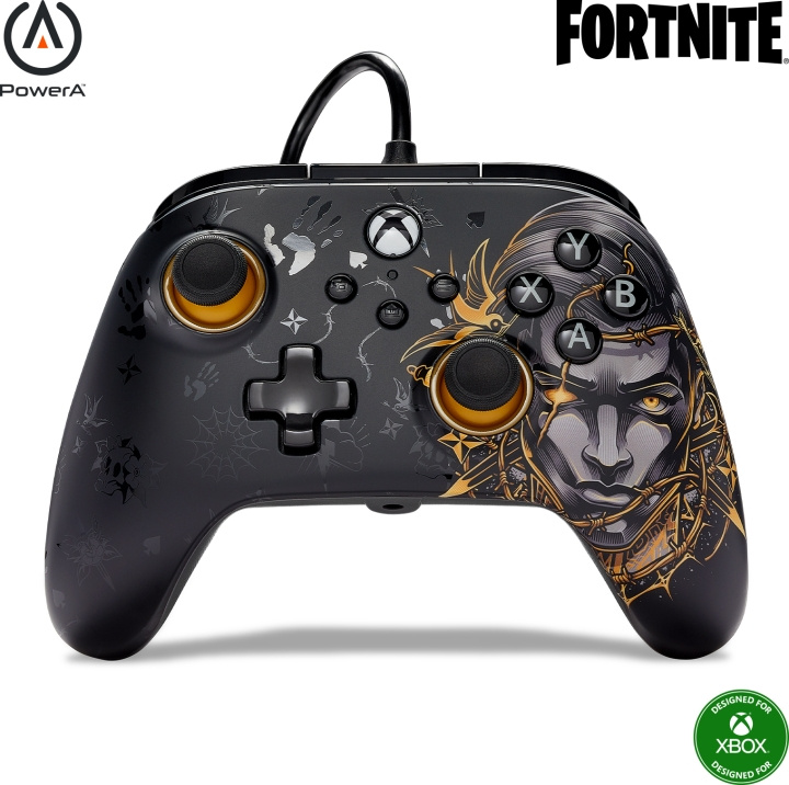 PowerA Advantage Wired Controller kablet spillkontroller, Midas, Xbox / PC i gruppen Elektronikk / TV-spill & tilbehør / Xbox Series X / Tilbehør hos TP E-commerce Nordic AB (C75426)