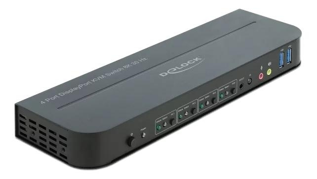 DeLOCK DisplayPort 1.4 KVM-bryter 8K 30 Hz med USB 3.0 og lyd i gruppen Datautstyr / Bærbare datamaskiner og tilbehør / Dokkingstasjoner hos TP E-commerce Nordic AB (C75517)