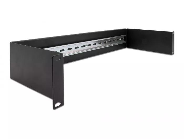 DeLOCK 19″ DIN-skinnepanel 2U svart i gruppen Datautstyr / Datamaskin Tilbehør / Annet hos TP E-commerce Nordic AB (C75531)