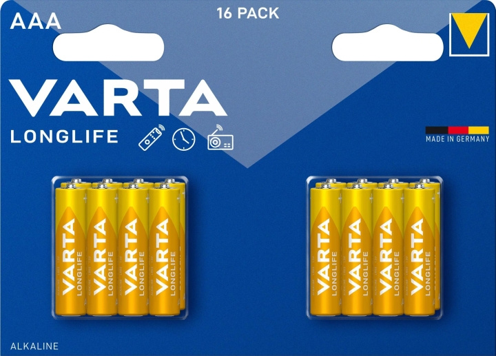 Varta Longlife AAA 16 Pack (Ch) i gruppen Elektronikk / Batterier & Ladere / Batterier / AAA hos TP E-commerce Nordic AB (C75562)