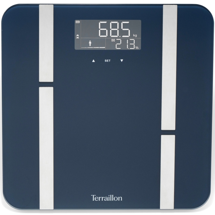 Terraillon Personvekt X-LINE FIT BMI, 8 brukere og USB-C i gruppen HELSE OG SKJØNNHET / Helsepleie / Personvekter hos TP E-commerce Nordic AB (C75726)