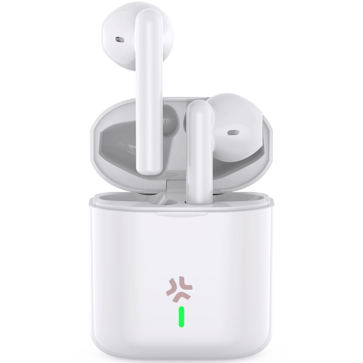 Celly Pulsesound True Wireless Bluetooth-hodetelefoner med innvendige ører, hvite i gruppen Elektronikk / Lyd & Bilde / Hodetelefoner & Tilbehør / Hodetelefoner hos TP E-commerce Nordic AB (C75728)