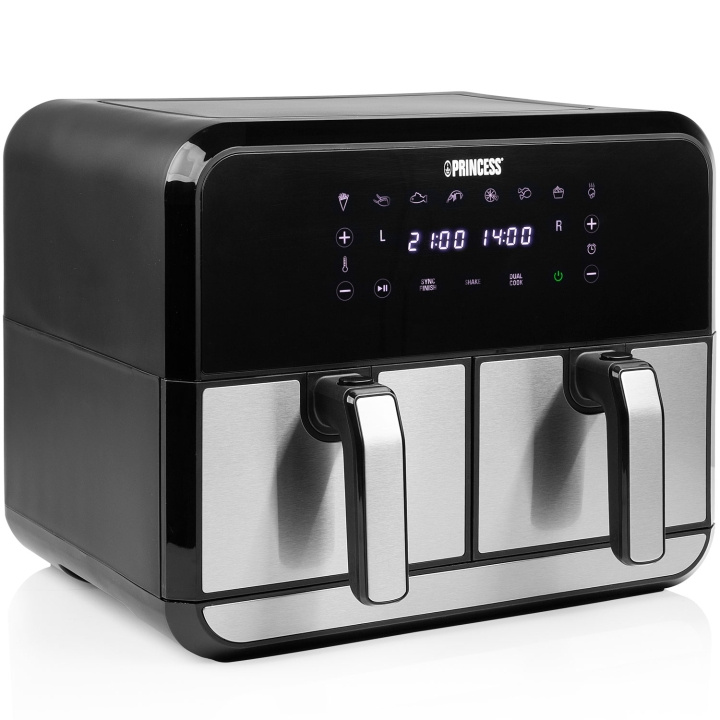 Princess Airfryer Double 2X4l 2400W 1802074 Digital i gruppen HJEM, HUS OG HAGE / Husholdningsapparater / Airfryers og frityrkokere hos TP E-commerce Nordic AB (C75729)