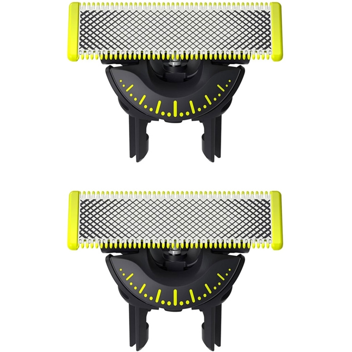 Philips OneBlade erstatningsblad 2-pakning QP420 i gruppen HELSE OG SKJØNNHET / Hår & styling / Barbering og trimming / Skjeggtrimmere og tilbehør hos TP E-commerce Nordic AB (C75737)