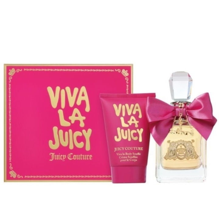 Juicy Couture Juicy Couture Gavesett Viva La Juicy Edp 100ml + Body Souffle 125ml i gruppen HELSE OG SKJØNNHET / Gavesett / Gavesett for henne hos TP E-commerce Nordic AB (C76293)