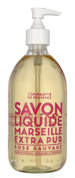 Compagnie De Provence Marseille flytende såpe 495 ml Wild Rose i gruppen HELSE OG SKJØNNHET / Hudpleie / Kroppspleie / Bad- og dusjkrem hos TP E-commerce Nordic AB (C76350)