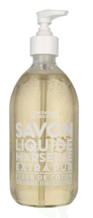 Compagnie De Provence Marseille flytende såpe 495 ml Cotton Flower i gruppen HELSE OG SKJØNNHET / Hudpleie / Kroppspleie / Bad- og dusjkrem hos TP E-commerce Nordic AB (C76355)