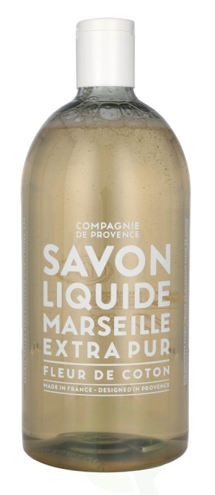 Compagnie De Provence Marseille flytende såpe 1000 ml bomullsblomst i gruppen HELSE OG SKJØNNHET / Hudpleie / Kroppspleie / Bad- og dusjkrem hos TP E-commerce Nordic AB (C76371)