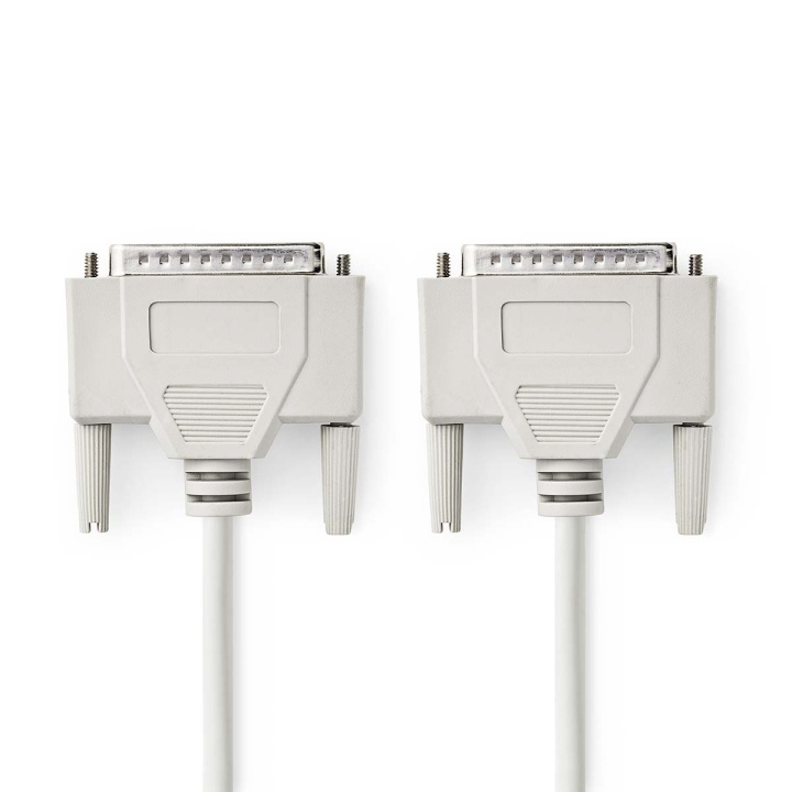 Nedis serie kabel | D-SUB 25-Pin Han | D-SUB 25-Pin Han | Nikkel belagt | 2.00 m | Rund | PVC | Elfenben | Label i gruppen Datautstyr / Kabler og adaptere / Andre hos TP E-commerce Nordic AB (C76614)