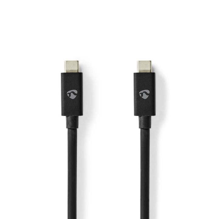 Nedis USB-kabel | USB 4.0 Gen 2x2 | USB-C™ Hann | USB-C™ Hann | 240 W | 8K@60Hz | 20 Gbps | Nikkel belagt | 2.00 m | Rund | PVC | Sort | Label i gruppen Datautstyr / Kabler og adaptere / USB / USB-C hos TP E-commerce Nordic AB (C76624)