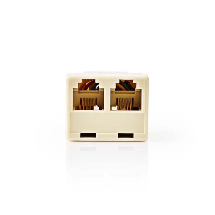Nedis Telekomsplitter | RJ11 Hun | 2x RJ11 (4/6) Hun | ABS | Elfenben | Boks i gruppen Elektronikk / Kabler og adaptere / Telefonkabler & adaptere hos TP E-commerce Nordic AB (C76700)