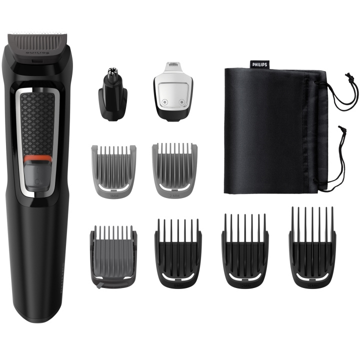 Philips Multigroom 9-i-1, pleiesett for ansikt og hår MG3740 i gruppen HELSE OG SKJØNNHET / Hår & styling / Barbering og trimming / Hårtrimmere hos TP E-commerce Nordic AB (C76759)