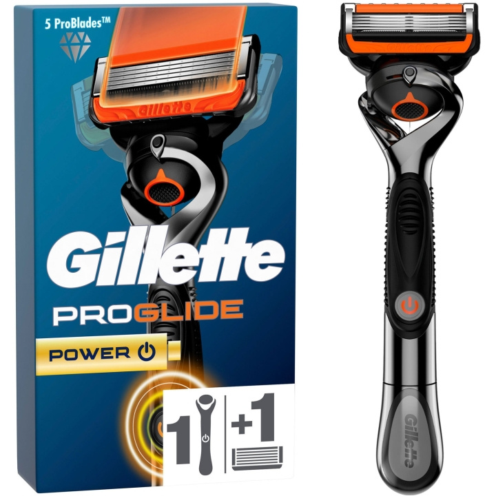 Gillette Proglide Power-barberhøvel 1 barberblad i gruppen HELSE OG SKJØNNHET / Hår & styling / Barbering og trimming / Barberhøvler og tilbehør hos TP E-commerce Nordic AB (C76777)