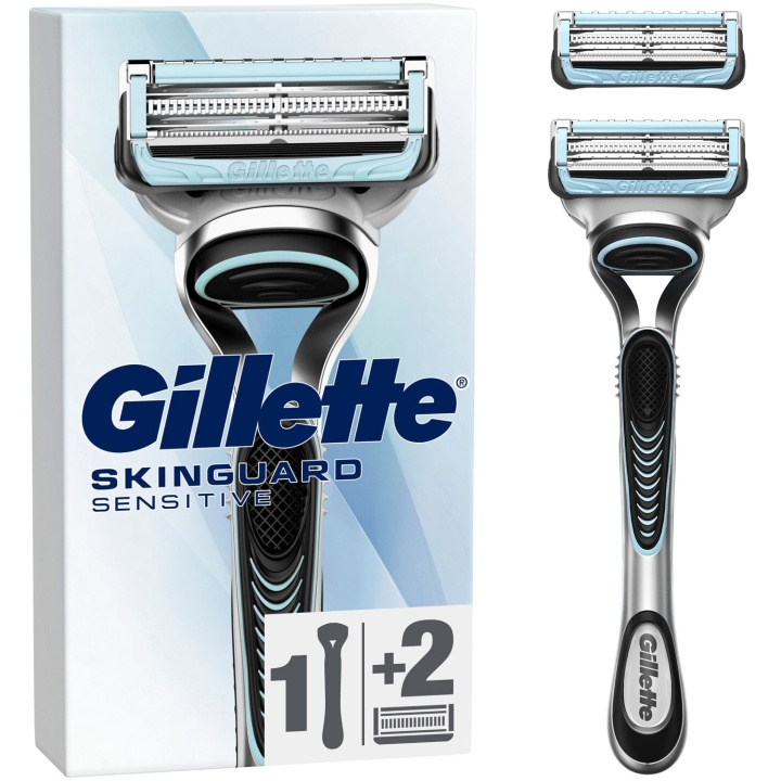 Gillette Barberhøvel Skinguard 2 stk barberblader i gruppen HELSE OG SKJØNNHET / Hår & styling / Barbering og trimming / Barberhøvler og tilbehør hos TP E-commerce Nordic AB (C76779)