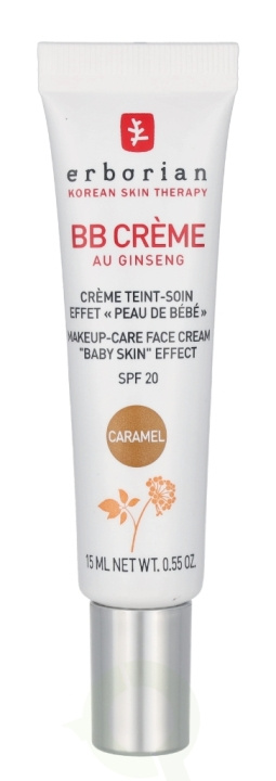 Erborian BB Cream Au Ginseng 5-In-1 Baby Skin Effect SPF20 15 ml Caramel i gruppen HELSE OG SKJØNNHET / Hudpleie / Ansikt / Dagkrem hos TP E-commerce Nordic AB (C76916)