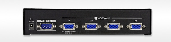 ATEN VS134A VGA-videofordeler for fire skjermer i gruppen Datautstyr / Kabler og adaptere / HDMI/VGA/DVI-switcher hos TP E-commerce Nordic AB (C77197)