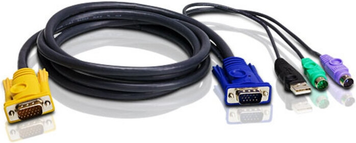 ATEN 2L-5302UP -KVM-kabel, 1,8 m i gruppen Datautstyr / Kabler og adaptere / Andre hos TP E-commerce Nordic AB (C77350)