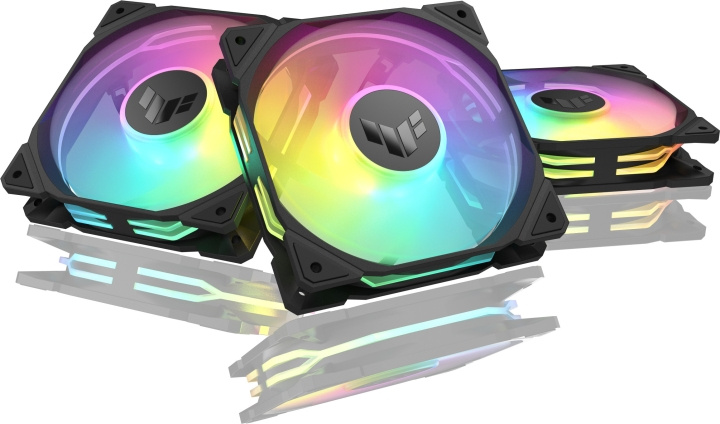 ASUS TUF Gaming TR 120 ARGB PWM-vifte, 120 mm, svart, 3-pakning i gruppen Datautstyr / PC-Komponenter / Kjøling / Vifter hos TP E-commerce Nordic AB (C77854)