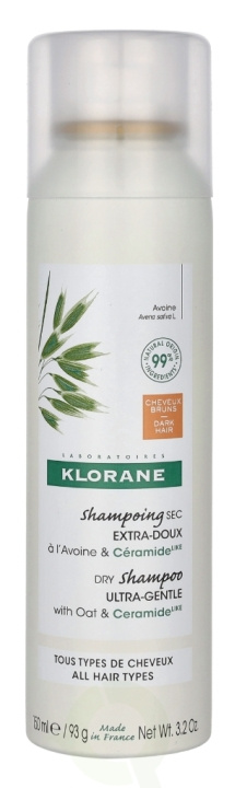 Klorane Dry Shampoo With Oat Milk - Tint 150 ml i gruppen HELSE OG SKJØNNHET / Hår & styling / Hårpleie / Tørrsjampo hos TP E-commerce Nordic AB (C77961)