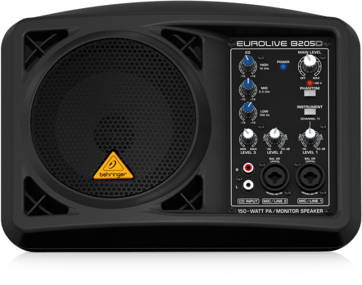 BEHRINGER EuroLive B205D PA-høyttaler i gruppen SPORT, FRITID & HOBBY / Hobby / Musikk / PA equipment hos TP E-commerce Nordic AB (C78119)