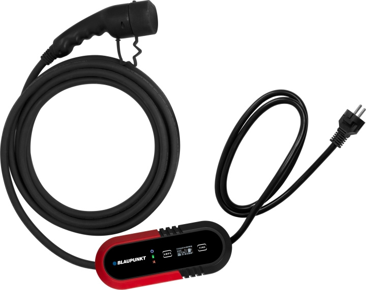 blaupunkt P1PM2T2 Elbillader med regulator, 8 m, Suko-Type2, 1 fase i gruppen Datautstyr / Bærbare datamaskiner og tilbehør / Lader / Billader hos TP E-commerce Nordic AB (C78297)