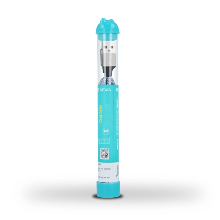 Devia kabel Vogue USB - microUSB 1,0 m 2,4A rør i gruppen SMARTTELEFON & NETTBRETT / Ladere og Kabler / Kabler / Kabler microUSB hos TP E-commerce Nordic AB (C78527)