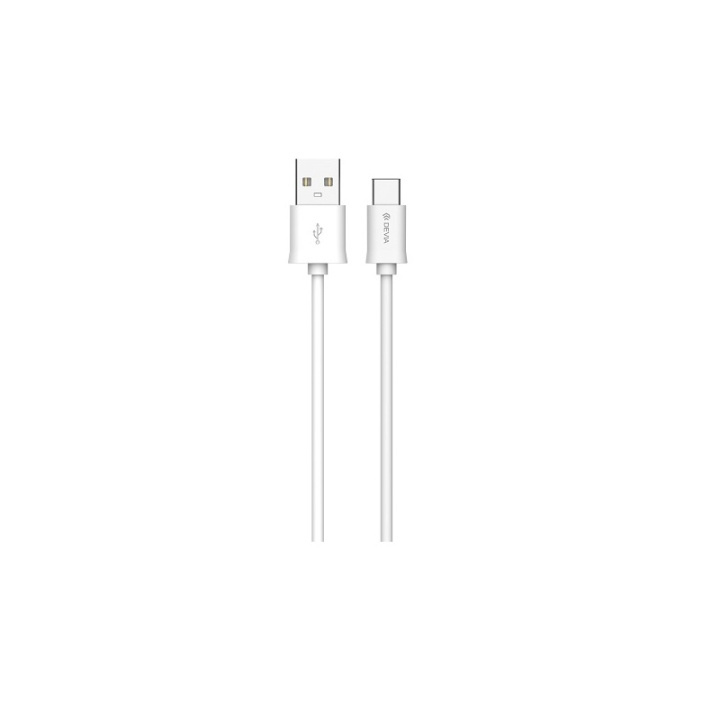 Devia kabel Smart EC066 USB - USB-C 2,0 m 2,1A hvit i gruppen SMARTTELEFON & NETTBRETT / Ladere og Kabler / Kabler / Kabler type C hos TP E-commerce Nordic AB (C78532)