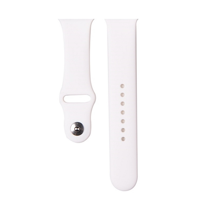 Devia armbånd Deluxe Sport for Apple Watch 49mm/ 45mm/ 44mm/ 42mm hvit i gruppen SMARTTELEFON & NETTBRETT / Trening, hjem og fritid / Apple Watch og tilbehør / Tilbehør hos TP E-commerce Nordic AB (C78557)