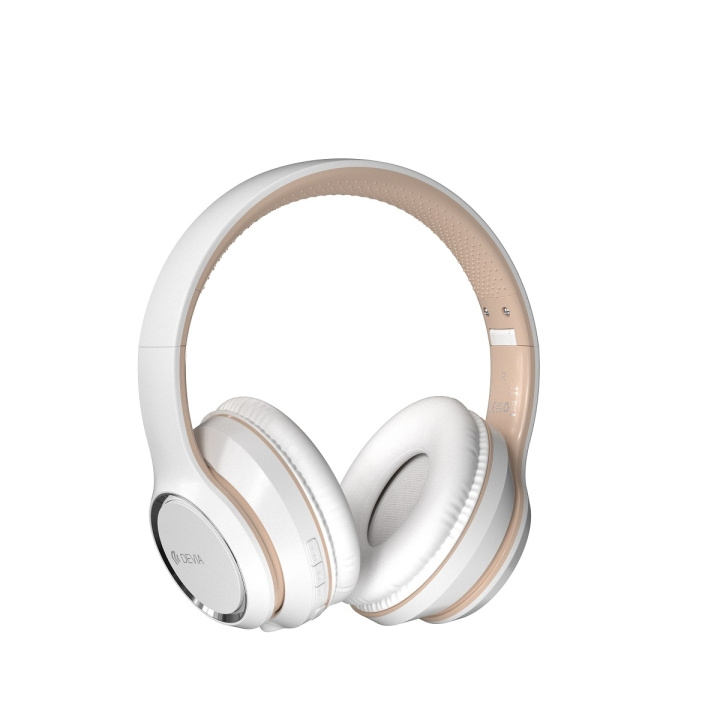 Devia Bluetooth-hodetelefoner Kintone hvit i gruppen Elektronikk / Lyd & Bilde / Hodetelefoner & Tilbehør / Hodetelefoner hos TP E-commerce Nordic AB (C78583)