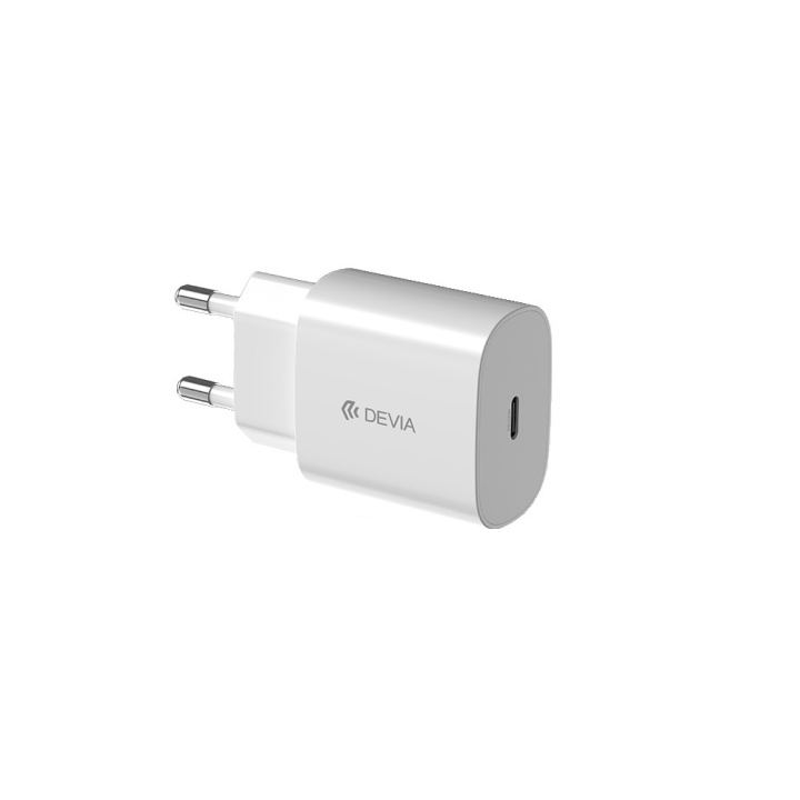 Devia vegglader Rocket PD 20W 1x USB-C hvit i gruppen SMARTTELEFON & NETTBRETT / Ladere og Kabler / Vegglader / Vegglader Type C hos TP E-commerce Nordic AB (C78590)