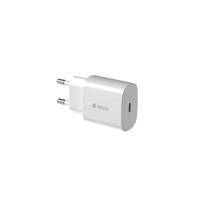 Devia vegglader Smart PD 25W 1x USB-C hvit i gruppen SMARTTELEFON & NETTBRETT / Ladere og Kabler / Vegglader / Vegglader Type C hos TP E-commerce Nordic AB (C78603)